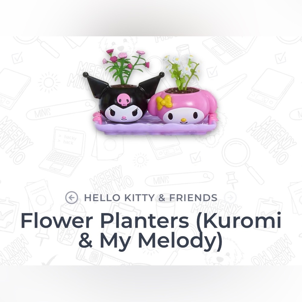 Kuromi x My Melody Planters - MGA's Miniverse Make It Mini Series 2
